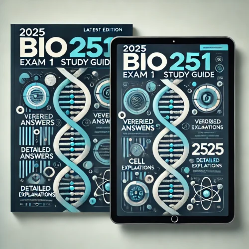 2025 BIO 251 Exam 1 | Latest Version with Best Study Material | All ...