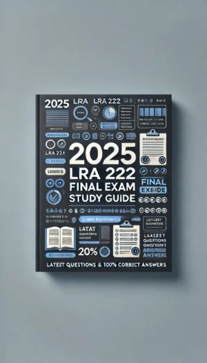 LRA 222 Final Exam