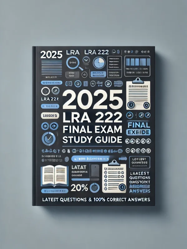 LRA 222 Final Exam