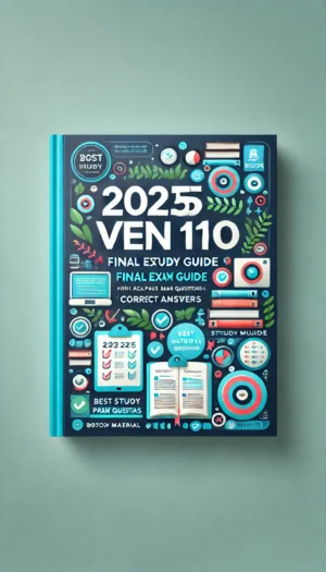 VEN 110 Final Exam