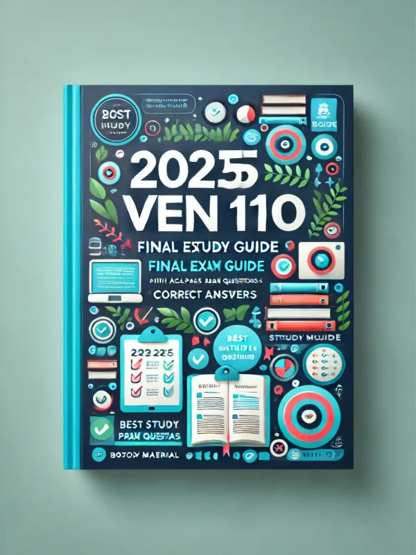 VEN 110 Final Exam