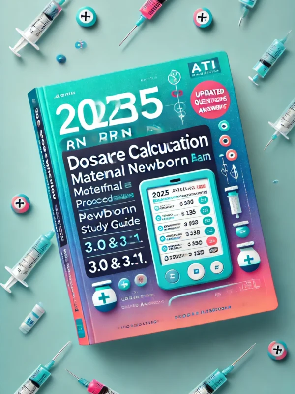 ATI RN Dosage Calculation Maternal Newborn Proctored Exam 3.0 & 3.1