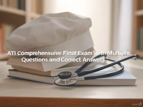 ATI comprehensive final exam WITH MULTIPLE QUESTIONS AND THE CORRECT ANSWERS