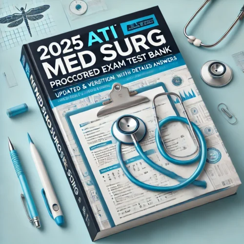 2025 ATI Med Surg Proctored Exam Test Bank – Updated & Verified Real Questions with Detailed Answers