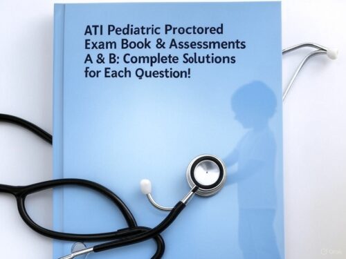 ATI PEDIATRIC PROCTORED EXAM Book & Assessments A & B Complete Solutions for Each Question