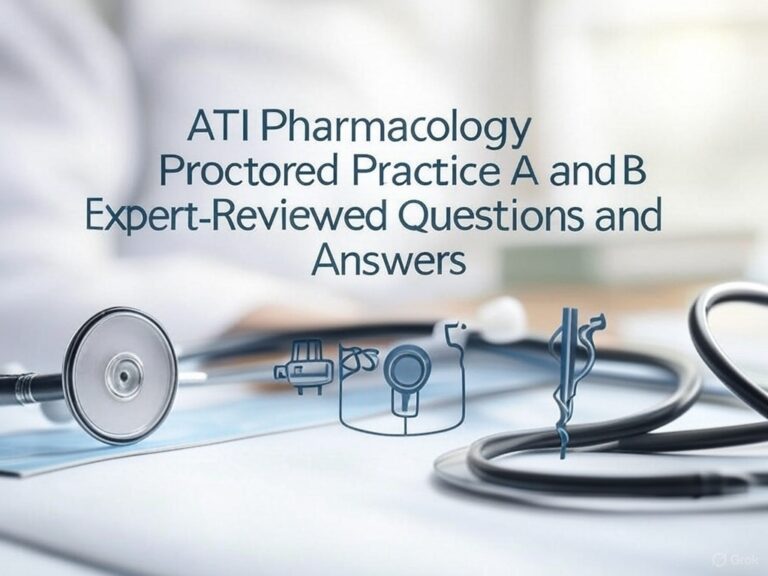 ATI Pharmacology Proctored Practice A and B Expert-Reviewed Questions