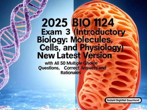 2025 BIO 1124 Exam 3