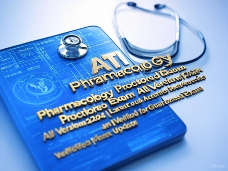 ATI Pharmacology Proctored Exam All Versions 2024 – Mark of Quality Exams