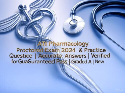 ATI Pharmacology Proctored Exam study guide