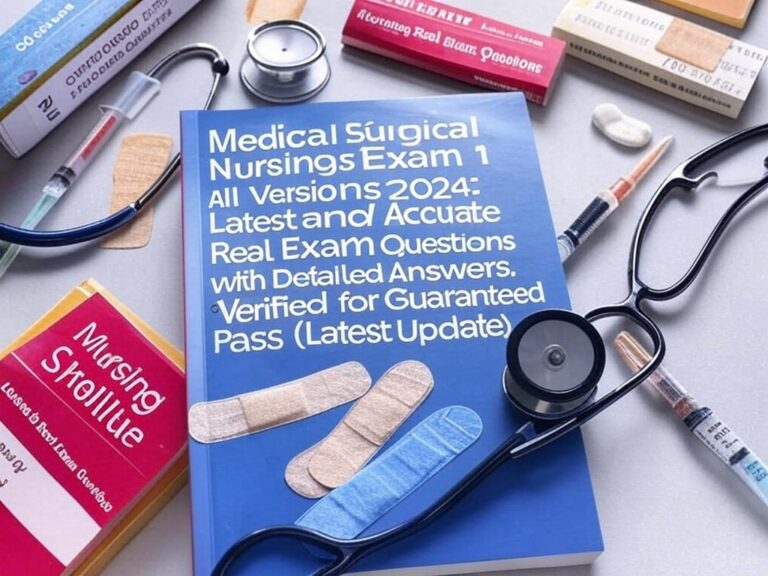 Medical Surgical Nursing Exam 1 All Versions 2024: Latest and Accurate ...