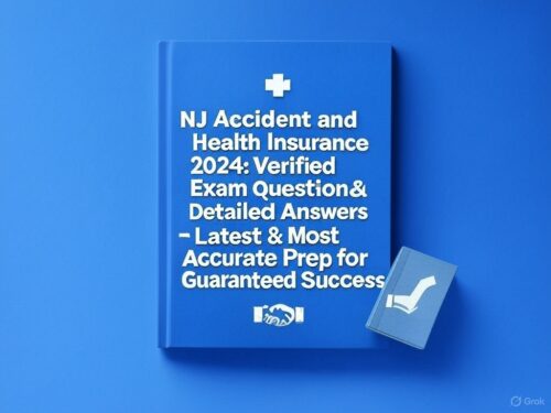 NJ Accident and Health Insurance exam