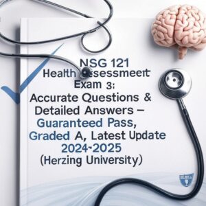NSG 121 Health Assessment Exam 3