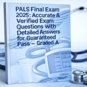 PALS Final Exam 2025: Accurate & Verified Exam Questions with Detailed Answers for Guaranteed Pass – Graded A