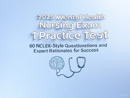 2025 Mental Health Nursing Exam 1