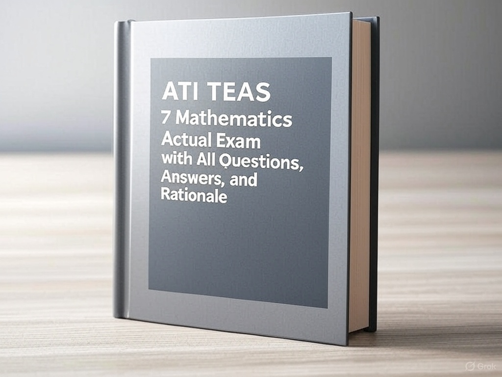 ATI TEAS 7 Mathematics Actual Exam with All Questions, Answers, and ...