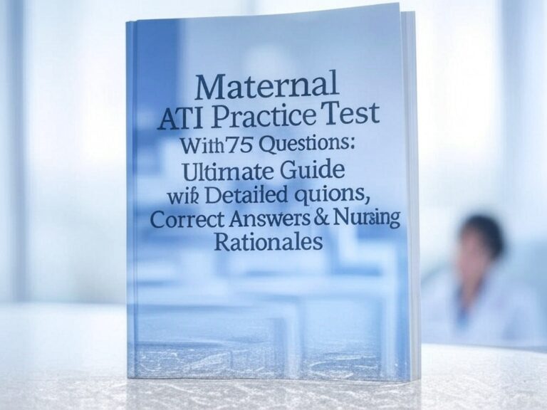 Maternal ATI Practice Test 2025 With 75 Questions: Ultimate Guide with ...