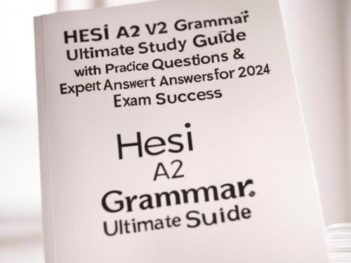 HESI A2 V2 Grammar section for 2024