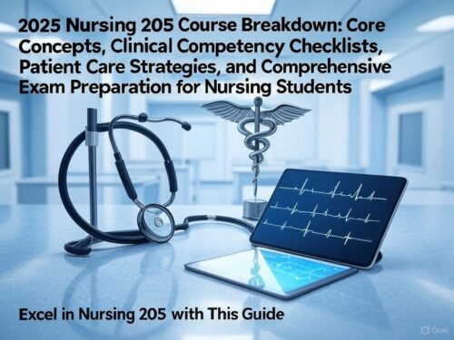 Nursing 205 with the 2025 Course Breakdown