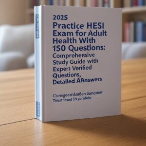 2025 Practice HESI Exam for Adult Health With 150 Questions: Comprehensive Study Guide with Expert-Verified Questions, Detailed Answers