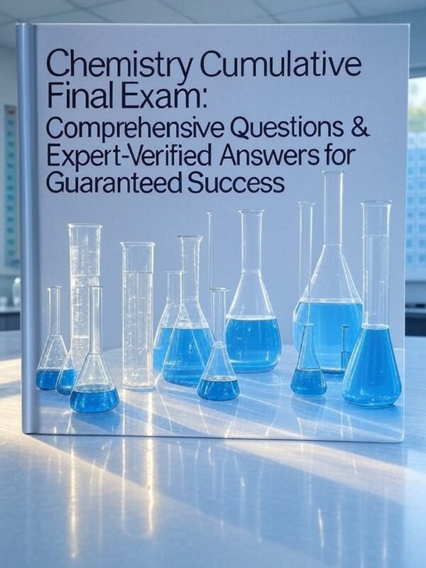 Chemistry Cumulative Final Exam