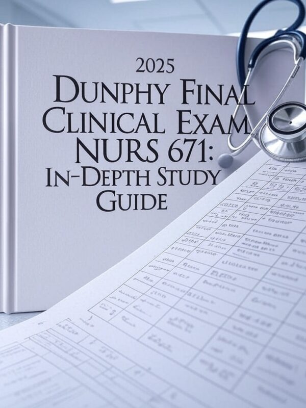 2025 NURS 671 Dunphy Final Clinical Exam