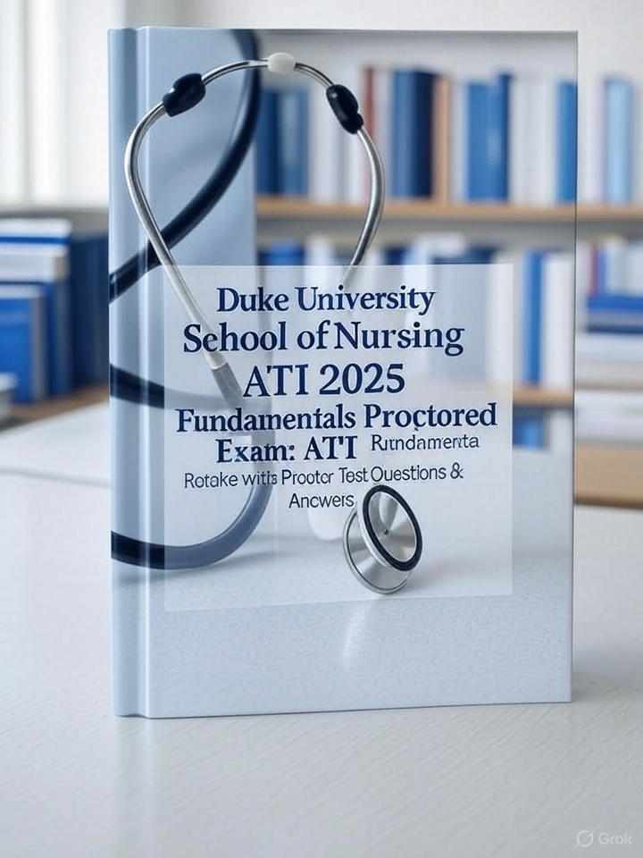 Dukes Innova Questions Duke University School of Nursing ATI 2025 Fundamentals Proctored Exam ...
