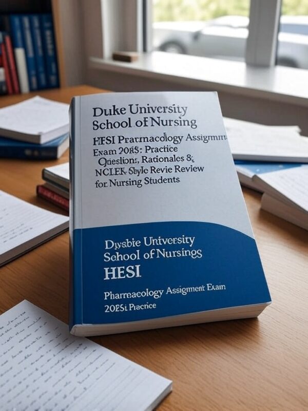 2025 HESI Pharmacology Assignment Exam