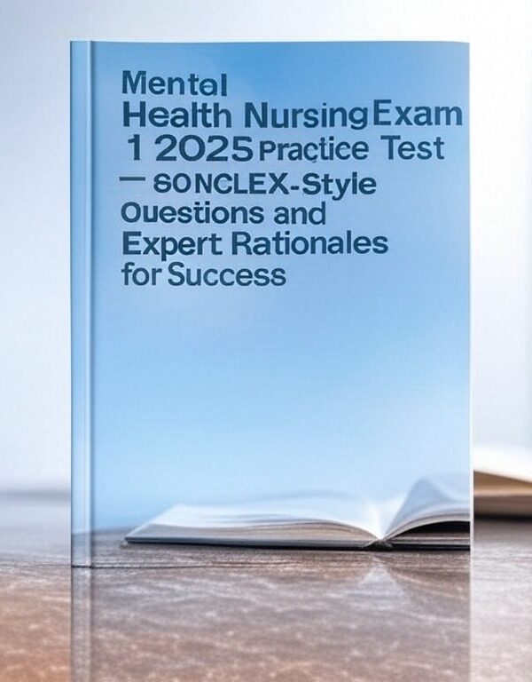 Mental Health Nursing Exam 1