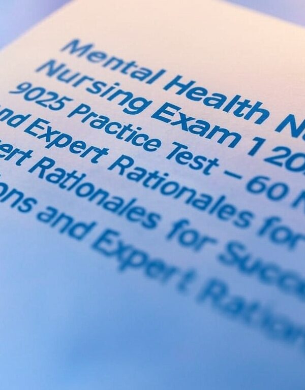 Mental Health Nursing Exam 1