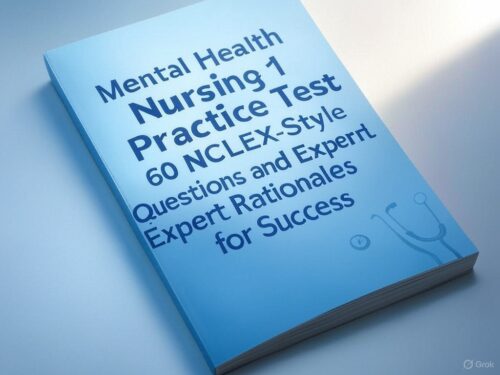 Mental Health Nursing 2025 Exam 1