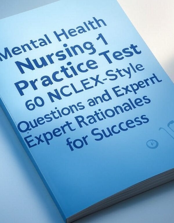 Mental Health Nursing 2025 Exam 1