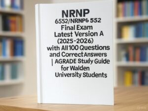 NRNP 6552/NRNP6552 Final Exam