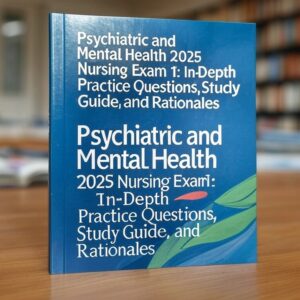 2025 Psychiatric and Mental Health Nursing Exam 1