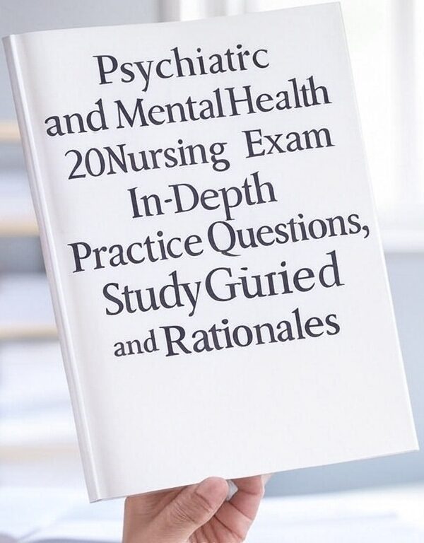 2025 Psychiatric and Mental Health Nursing Exam 1