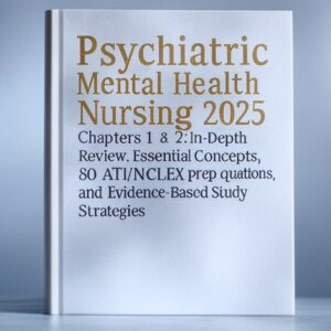 Psychiatric Mental Health Nursing Chapters 1 & 2