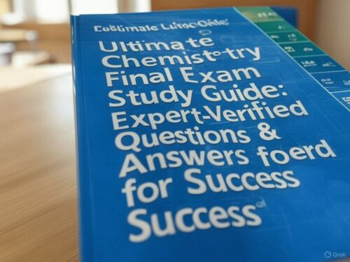 chemistry final with the Ultimate Study Guide
