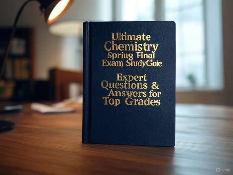 Ultimate Chemistry Spring Final Exam Study Guide: Expert Questions &amp; Answers for Top Grades ...