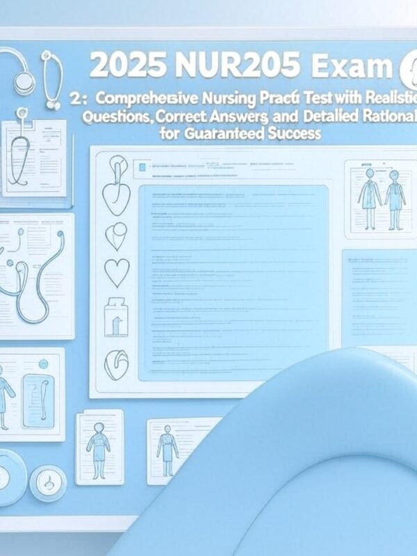 2025 NUR 205 Exam 2