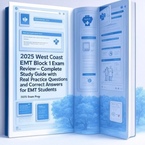 2025 West Coast EMT Block 1 Exam