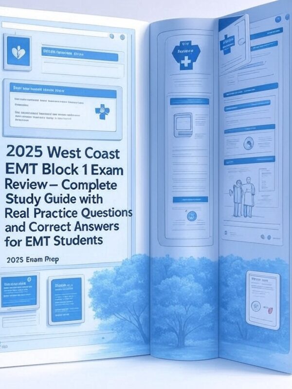 2025 West Coast EMT Block 1 Exam