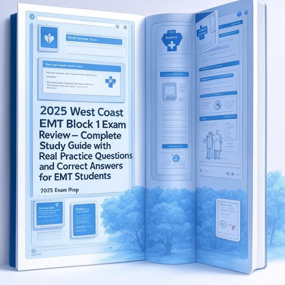2025 West Coast EMT Block 1 Exam Review – Complete Study Guide with ...