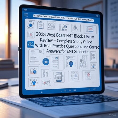 2025 West Coast EMT Block 1 Exam