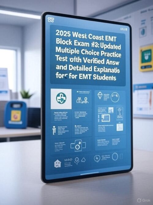 2025 West Coast EMT Block Exam #3