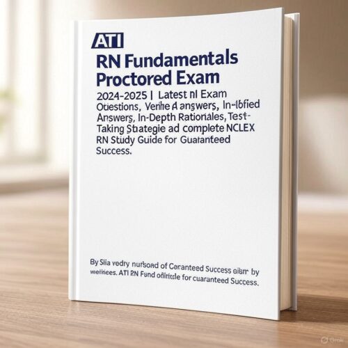 ATI RN Fundamentals Proctored Exam 2024