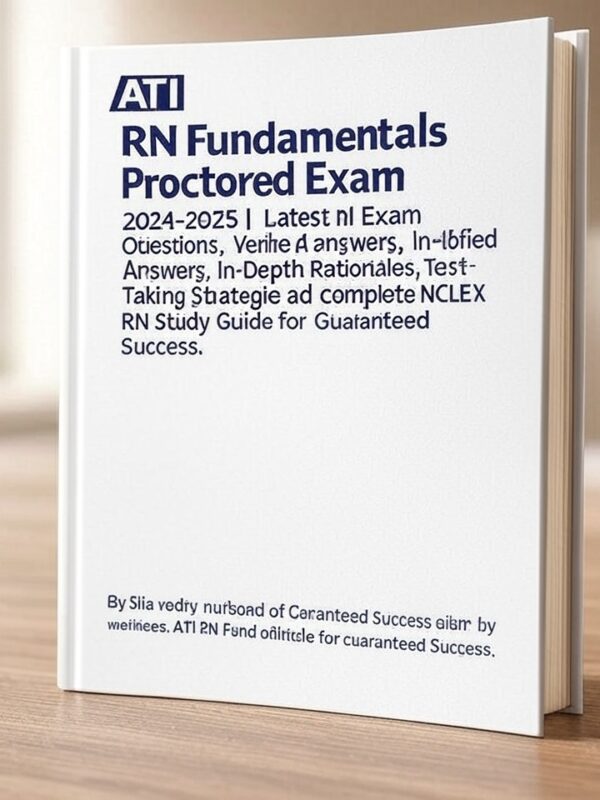 ATI RN Fundamentals Proctored Exam 2024
