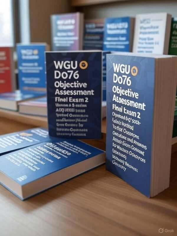 WGU D076 Final Exam 2 (A & B)