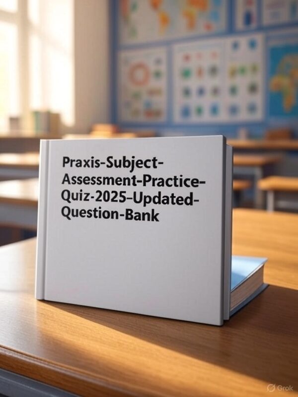 Praxis Subject Assessment Practice Quiz 2025