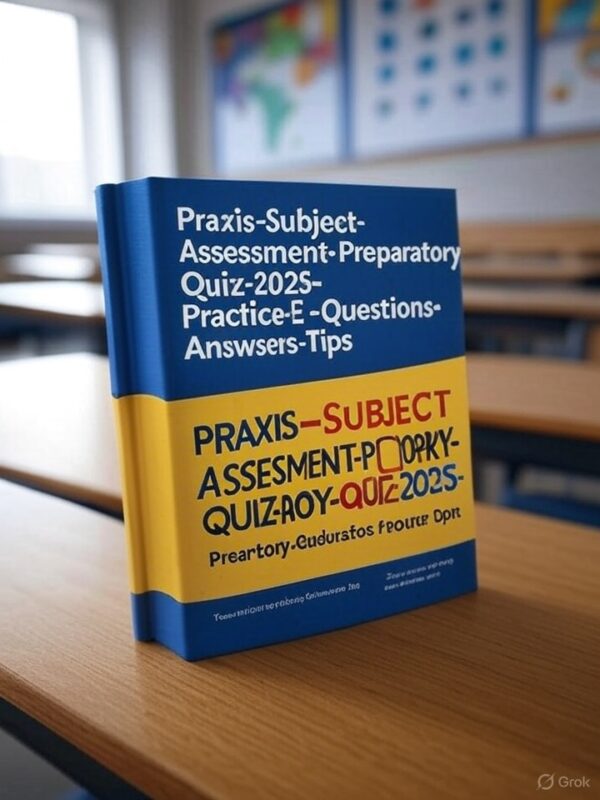 Praxis Subject Assessment Preparatory Quiz 2025
