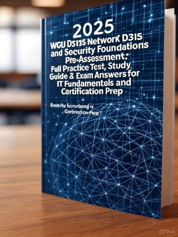 WGU D315 Network and Security Foundations