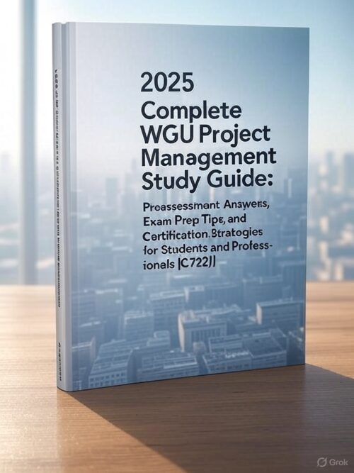 WGU Project Management course (C722)